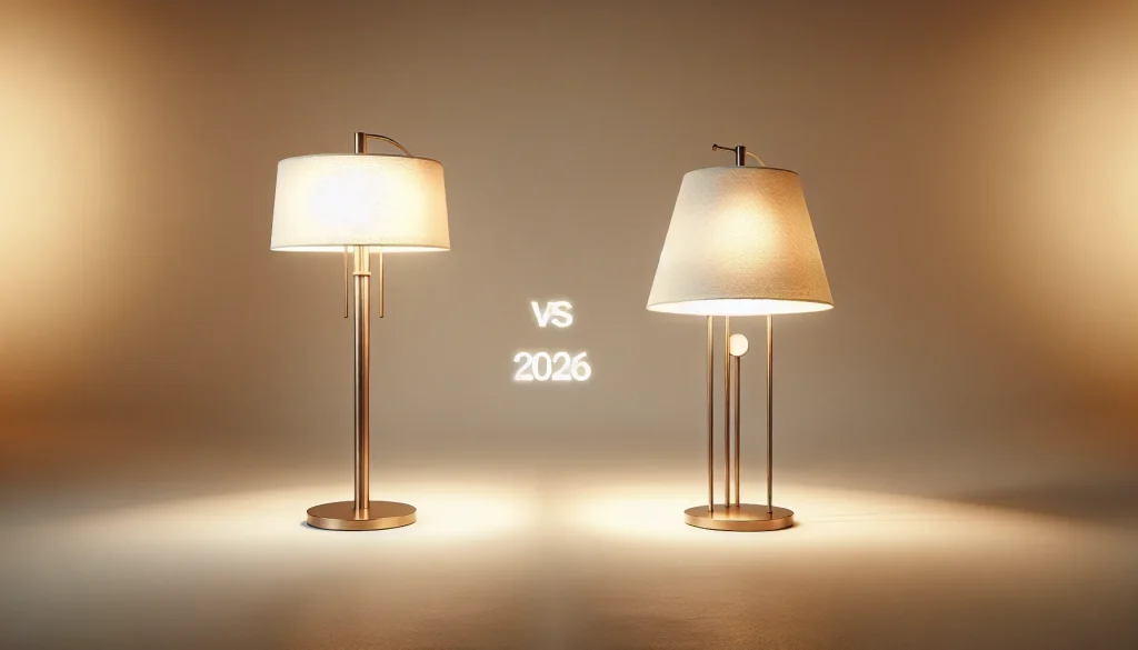 Lámpara de pie vs Lámpara de escritorio: ¿Qué elegir en 2026?