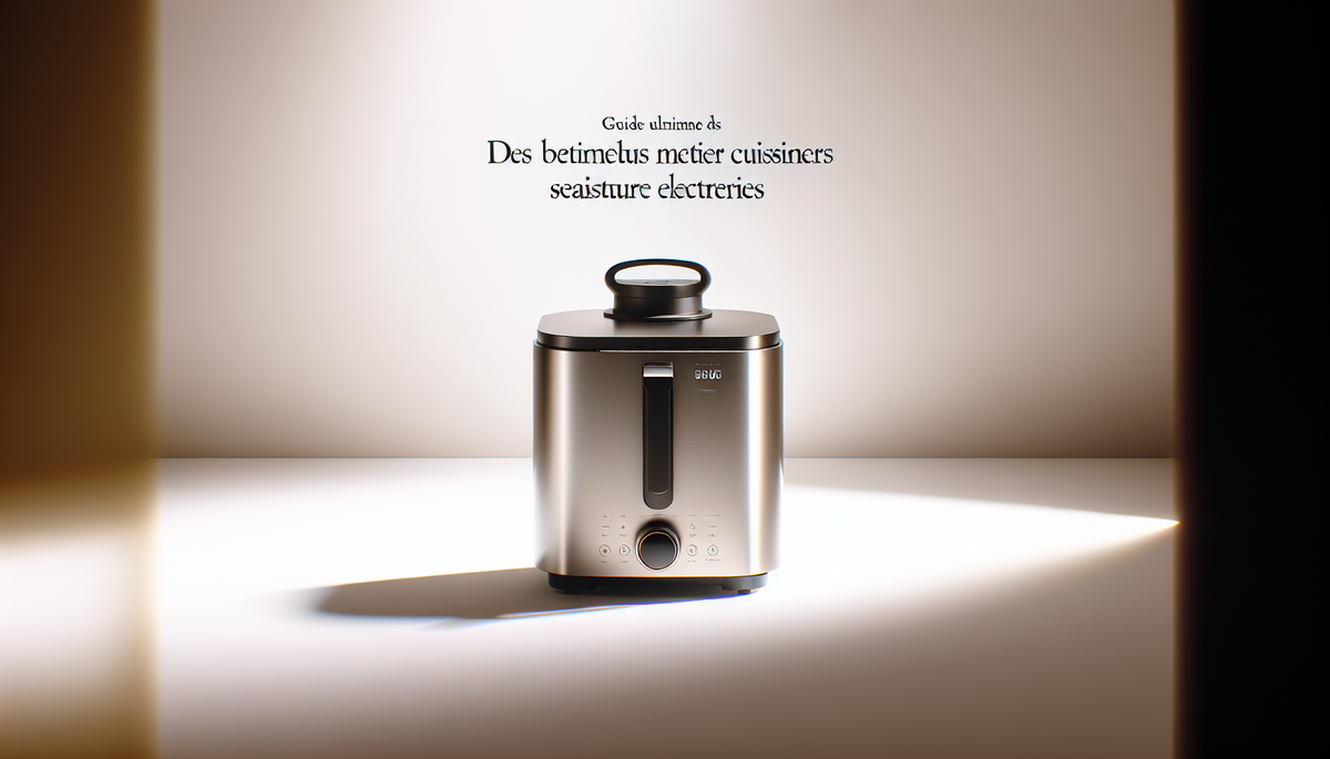 Guide Ultime des Meilleurs Cuisiniers Vapeur Électriques