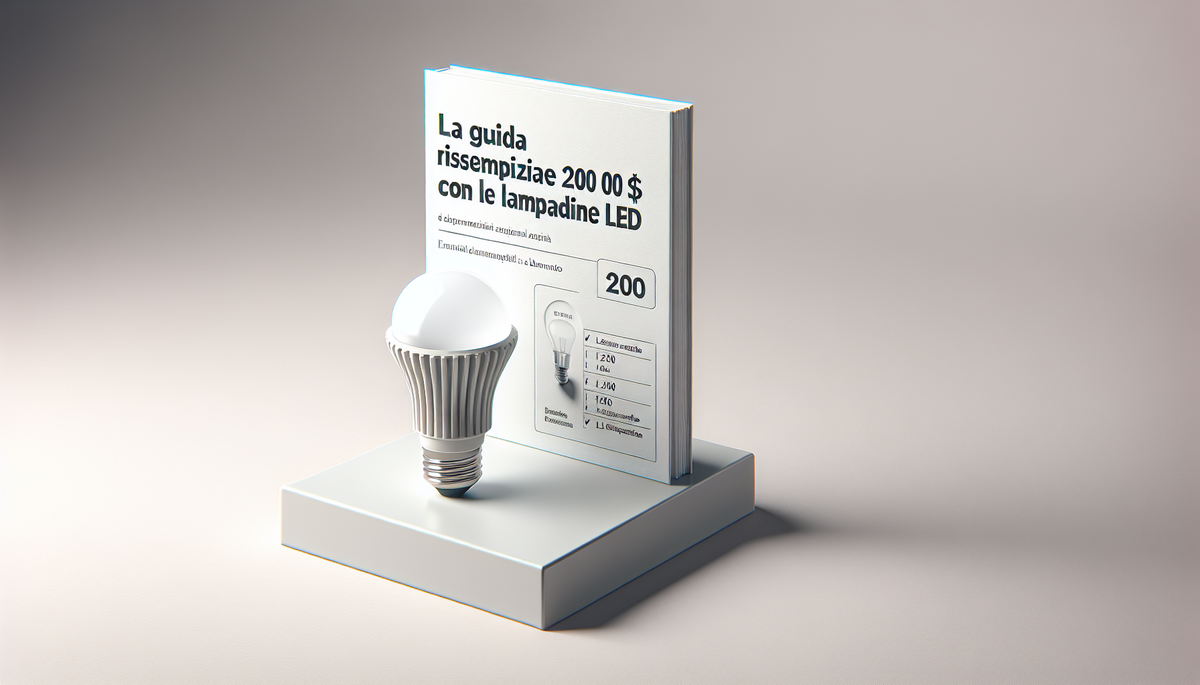 La guida essenziale per risparmiare 200 $ con le lampadine LED