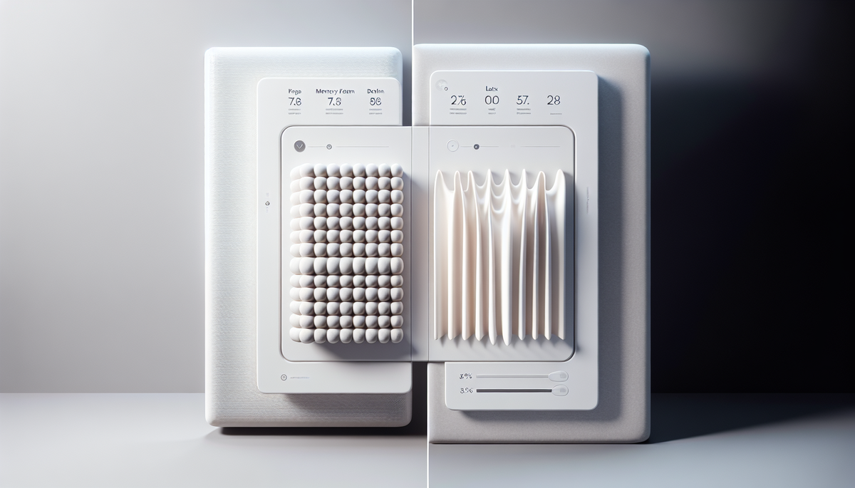 Comparatif : matelas à mémoire de forme vs latex, mon avis honnête