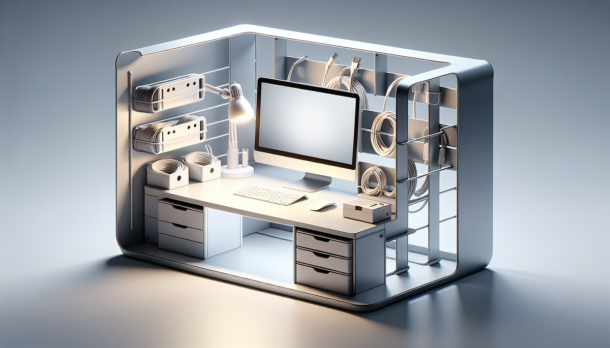 Mejor organizador de cables de escritorio para un espacio de trabajo limpio