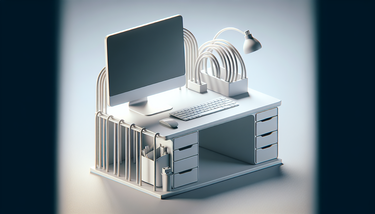 Mejor organizador de cables de escritorio para un espacio de trabajo limpio