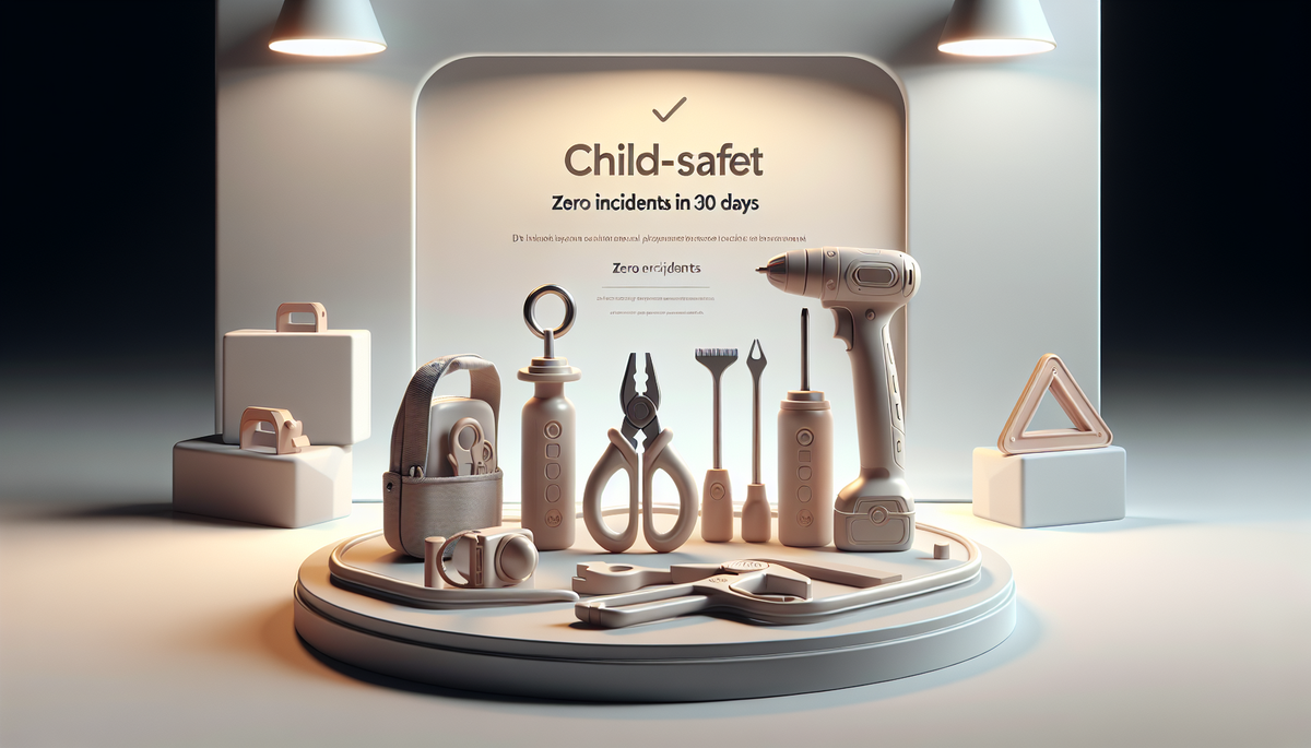 Set di strumenti sicuri per bambini: zero incidenti in 30 giorni