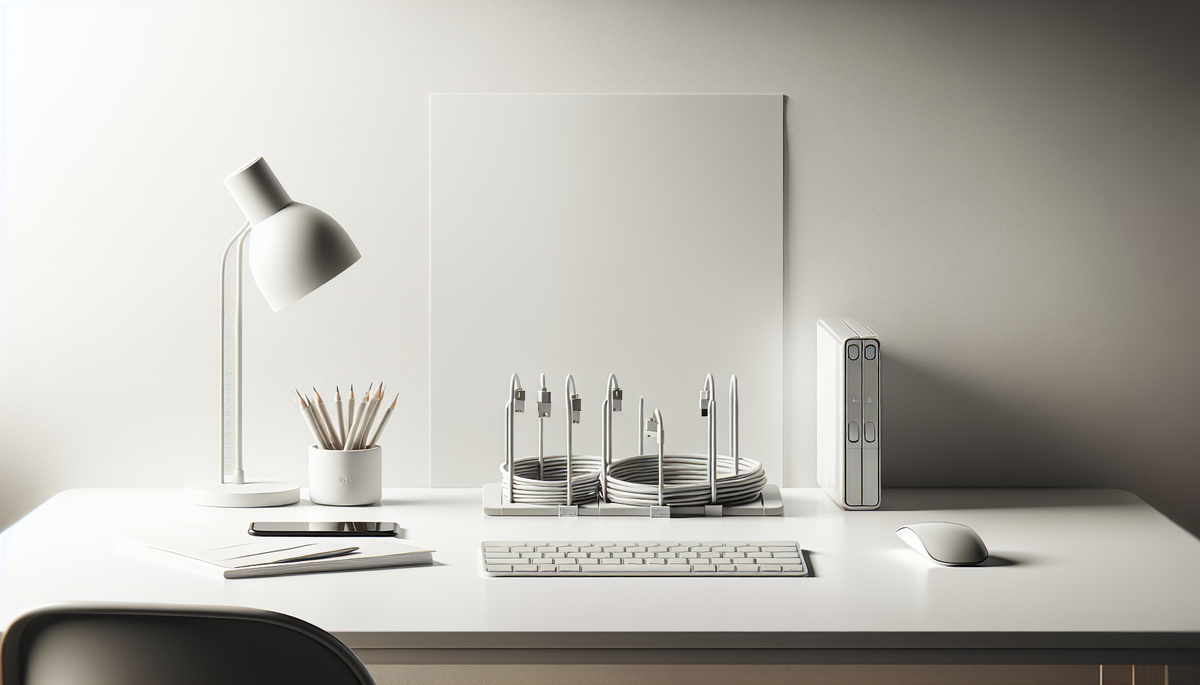 Mejor organizador de cables de escritorio para un espacio de trabajo limpio