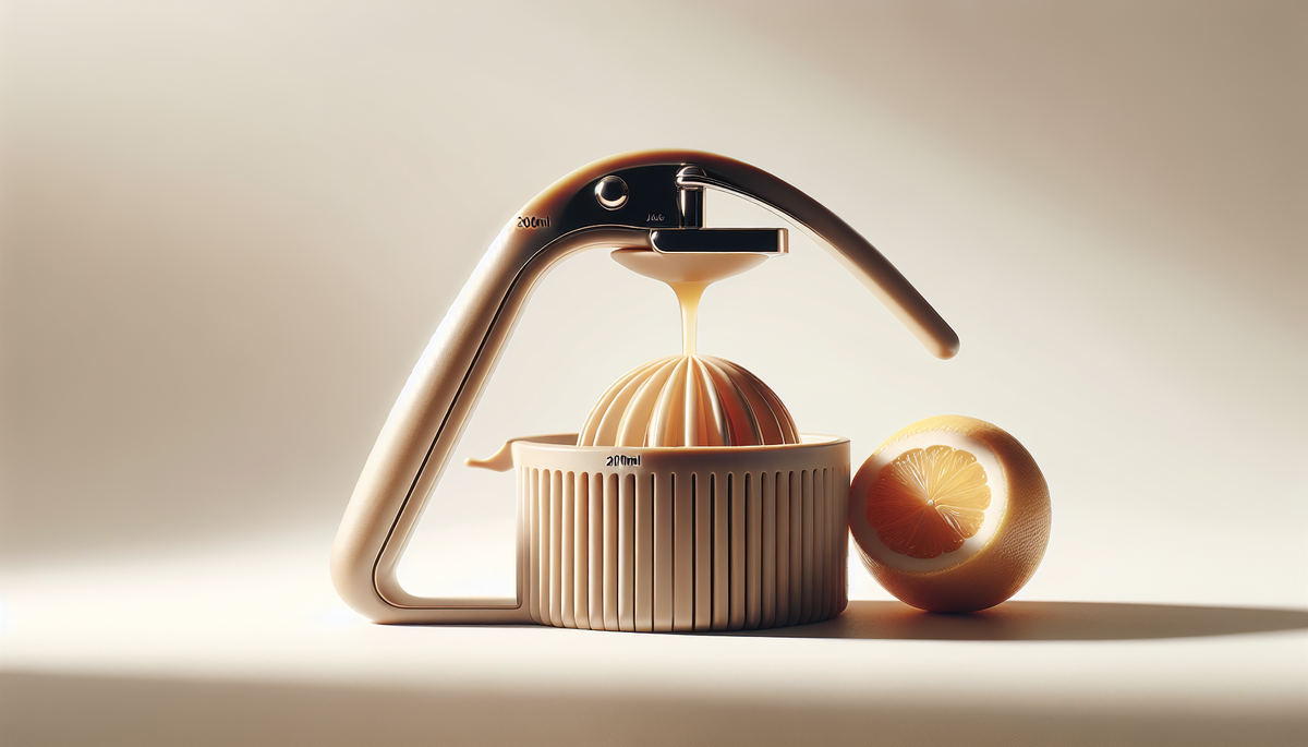 Entdecken Sie die Routine mit der manuellen Zitruspresse: 200 ml reiner Saft