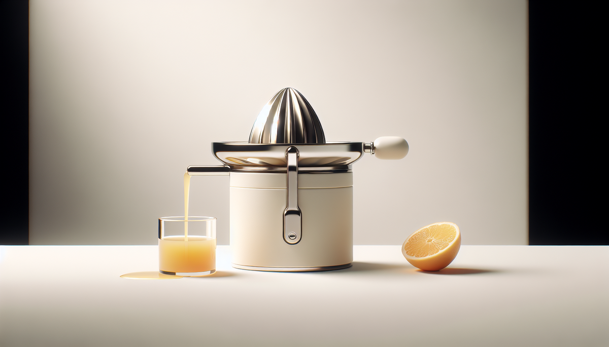 Discover the routine with the manual citrus juicer: 200 ml of pure juice