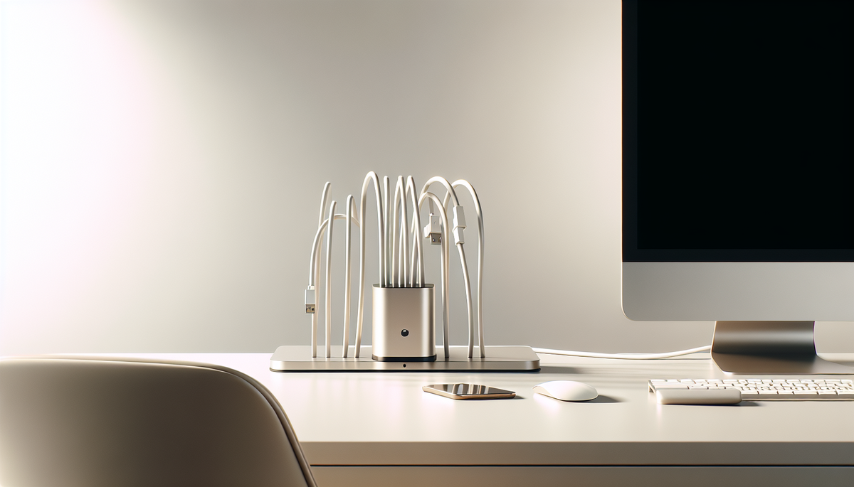 Mejor organizador de cables de escritorio para un espacio de trabajo limpio