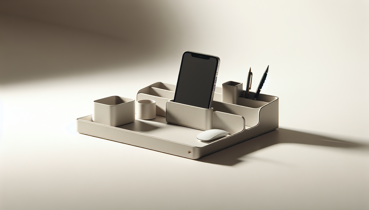 Entdecken Sie den besten minimalistischen Schreibtisch-Organizer für Ordnung