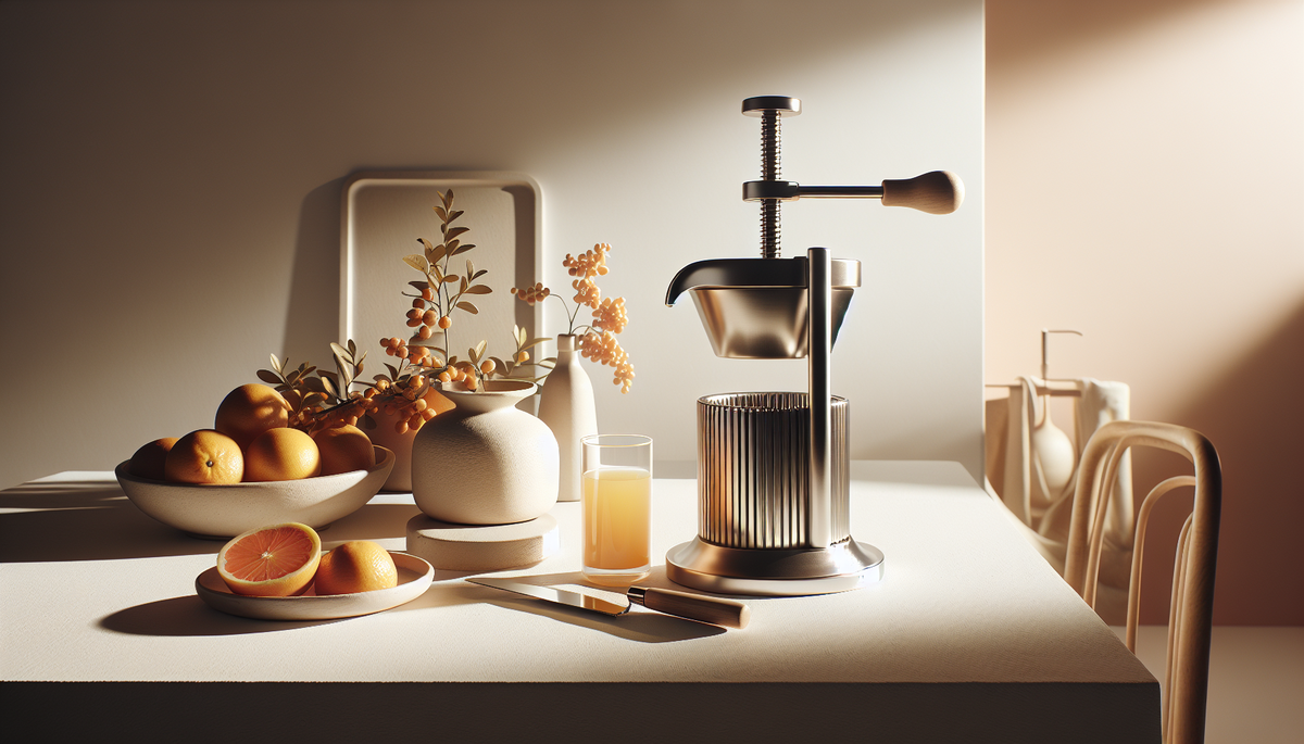 Manual Citrus Press Guide: 200 ml of Fresh Juice