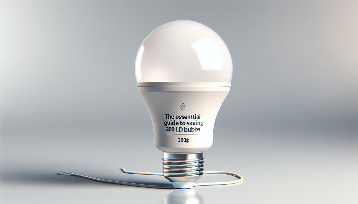 Le guide essentiel pour économiser 200 $ avec des ampoules LED