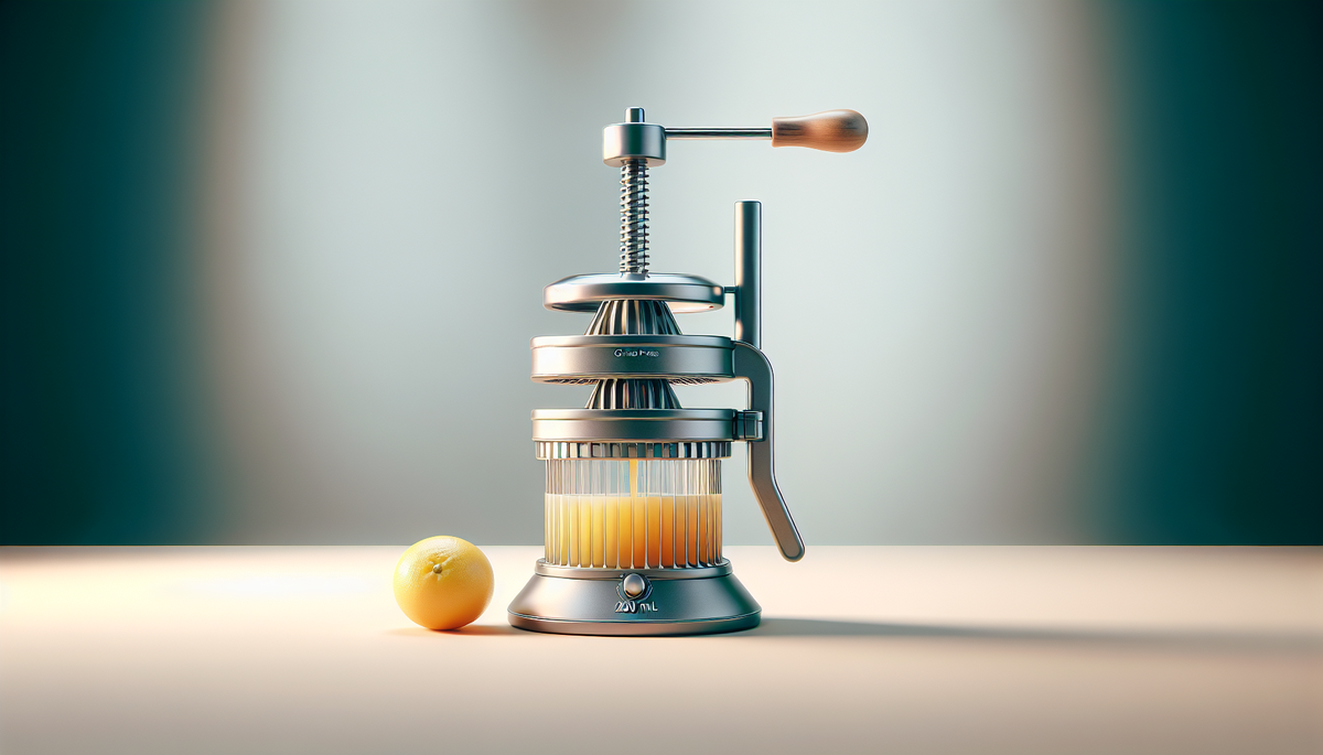 Discover the routine with the manual citrus press: 200 ml of pure juice