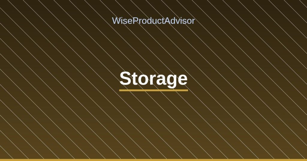 WiseProductAdvisor - Storage